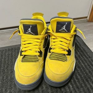 yellow lightning air jordan 4